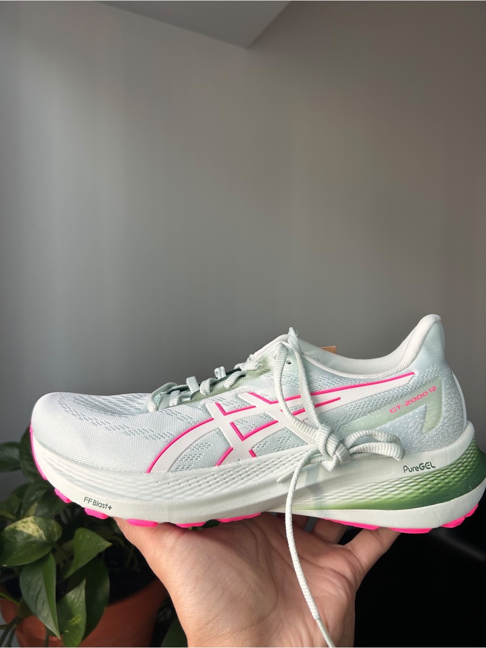 Asics Women's Light Mint & Pink GT-2000 Running Shoe